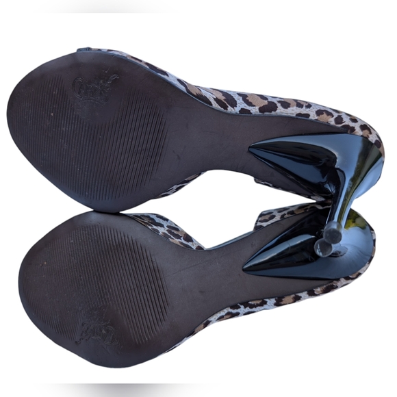 Carlos Santana Y2K leopard print stilettos size 9.5 - Picture 6 of 10